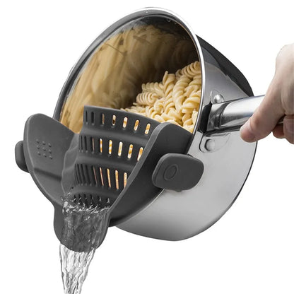 Snap & Strain FlexiPot - The Ultimate Kitchen Gadget for Effortless Pasta Draining